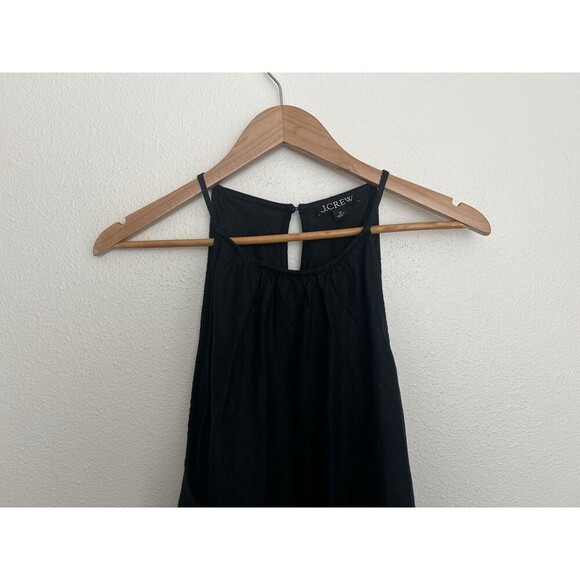 J Crew High-Neck Halter MIDI Dress 100% Linen Quiet Luxury Resort Vacation 20 - Picture 3 of 6